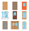 front doors collection of vintage and modern vector image