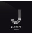 letter j vector image