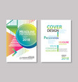 abstract gradient modern geometric flyer and poste vector image