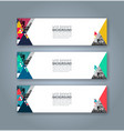 web banner design 11 vector image