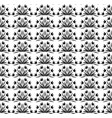seamless pattern black and white stylized floral vector image vector image