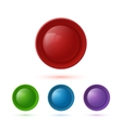 colorful glossy button icon set vector image vector image