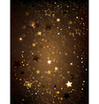 brown background with stars vector image