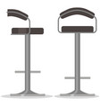 high bar stools for seating and relaxation vector image vector image