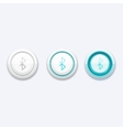 mobile network button with bluetooth sign vector image vector image