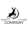 deer hunting logo vector image