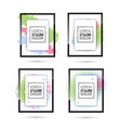 set of frame for your text vector image