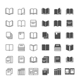 book icons vector image vector image