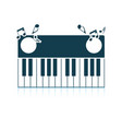 piano keyboard icon vector image