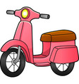 scooter cartoon colored clipart vector image