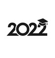 simple black monochrome 2022 school vector image vector image