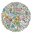 easter pattern vector image vector image