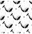 seamless pattern mystical whale with moon vector image vector image