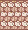 seamless pattern pumpkins white pink brown vector image