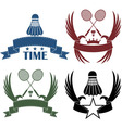 badminton vector image