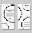 grunge frames with circles vector image