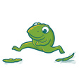 leaping frog vector image vector image