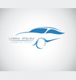 sports car logo company abstract car design vector image