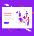 business meeting people and interact with office vector image vector image