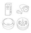 cctv and camera icon vector image