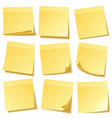 sticky note with shadow isolated on transparent vector image