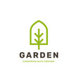 logo design leaf of a tree vector image vector image