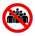 no group sign vector image
