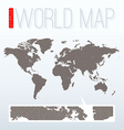 stippled world map vector image vector image