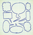 set of speak bubble vector image