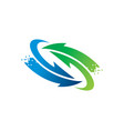 arrow logo template icon symbol vector image