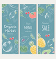 farm vegetables poster vector image