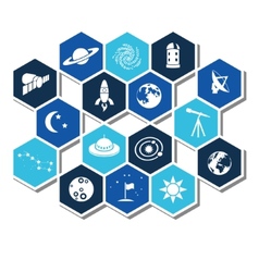Space icons Royalty Free Vector Image - VectorStock