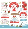 christmasnew year 2016 decorationslabels kit vector image