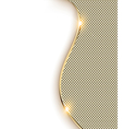 gold background with a wave and shine vector image