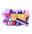 used electronics trading concept vector image