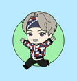 kpop boy 5 vector image vector image