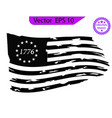 betsy ross 1776 13 stars distressed us flag vector image vector image