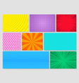 colorful comic composition vector image