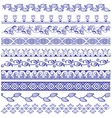 seamless arabic backgrounds and borders vector image