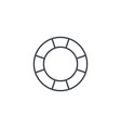 lifebuoy thin line icon linear symbol vector image