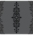 vintage background ornament black frame vector image vector image