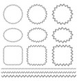 black hand drawn stitching frame and border vector image vector image