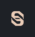 initial letter s monogram logo template vector image vector image