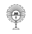 chalice first communion icon vector image