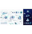corporate infographic elements vector image