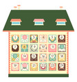 christmas advent calendar vector image