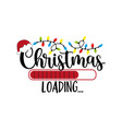 christmas loading - progress bar with inscription vector image