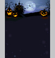 halloween background with dracula castle vector image