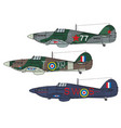 aircraft color scheme vector image