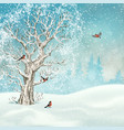 winter landscape vector image